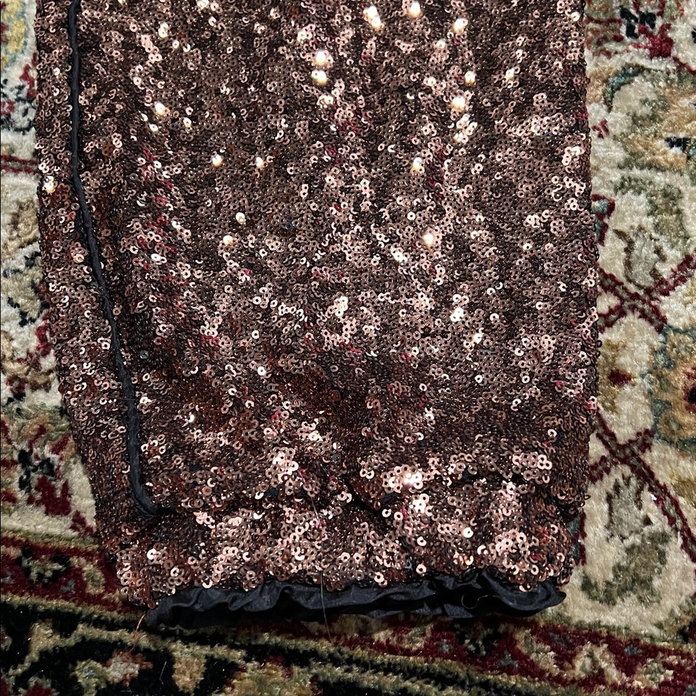 Johnny Was Black Hombre Sequined Jogger Pants Size XL - Picture 3 of 6